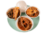 Pounded Yam Fish Meal