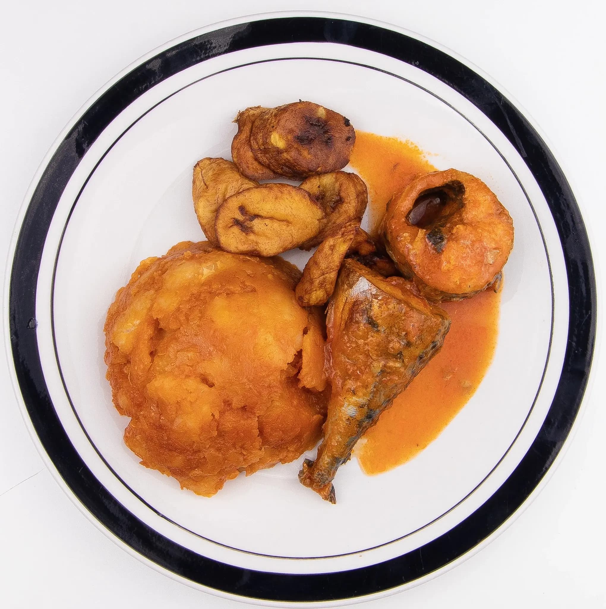 Large Yam Pottage Meal (Fish)
