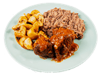 Medium Beans & Plantain with Meat